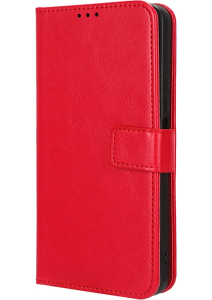 Tecno Spark 20 Çizilmez Deri Crazy Horse Doku Telefon Standı Kapağı (Yurt Dışından)