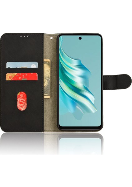 Tecno Spark 20 Pu Deri Kapak Çevirin Damla Koruması Cilt Dokunuşlu Cüzdan Telefon Kılıfı (Yurt Dışından)