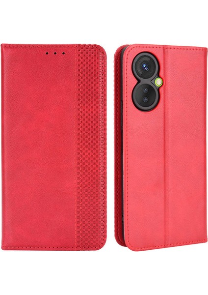 Tecno Spark 9 Pro 4g / Spark 9t 4g Retro Doku Pu Deri Kapak (Yurt Dışından)