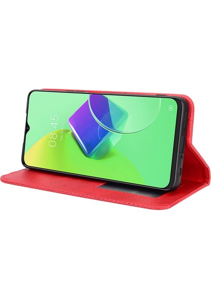 Tecno Spark 9 Pro 4g / Spark 9t 4g Retro Doku Pu Deri Kapak (Yurt Dışından)