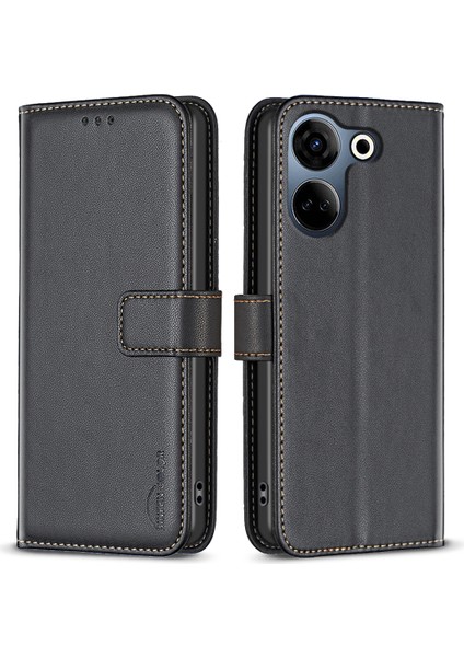 Tecno Camon 20 4g / 20 Pro 4g Flip Stand Deri Cüzdan Kılıfı (Yurt Dışından)