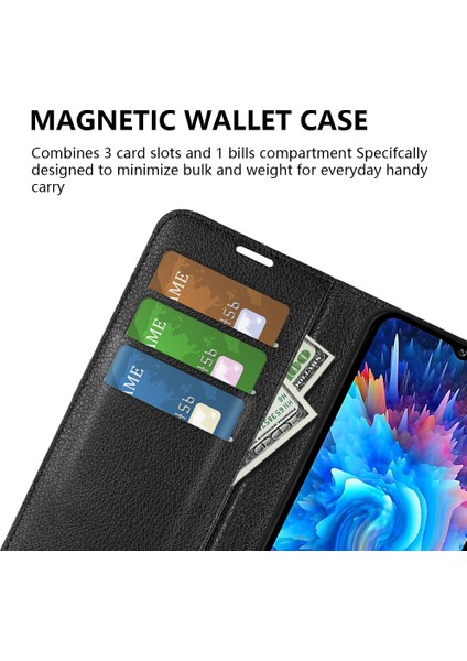 Infinix Hot 20 5g Çizilmez Telefon Kabuk Litchi Doku Pu Deri Cüzdan Anti-Damla Çevirmeli Halkalı Telefon Kılıfı Kılıfı (Yurt Dışından) fiyatları