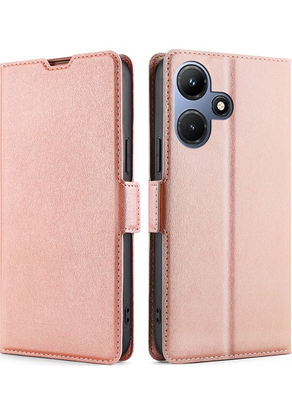 Infinix Hot 30I Pu Deri Görüntüleme Stand Telefon Kapak Kartı Tutucu Şok Geçirmez Kılıf (Yurt Dışından)