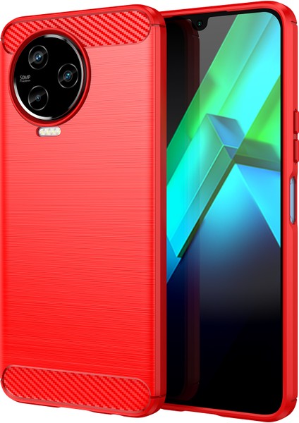 Infinix Note 12 Pro 4g Karbon Fiber Doku Telefon Kılıfı Şok-Emme Tpu Fırçalanmış Yüzey Koruyucu Kapak (Yurt Dışından)
