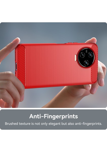 Infinix Note 12 Pro 4g Karbon Fiber Doku Telefon Kılıfı Şok-Emme Tpu Fırçalanmış Yüzey Koruyucu Kapak (Yurt Dışından)