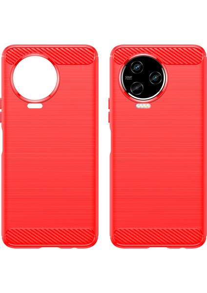 Infinix Note 12 Pro 4g Karbon Fiber Doku Telefon Kılıfı Şok-Emme Tpu Fırçalanmış Yüzey Koruyucu Kapak (Yurt Dışından)