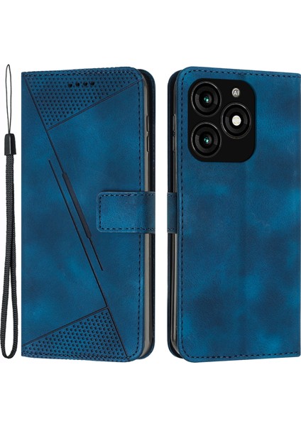 Tecno Spark 20 Cüzdan Darbeye Dayanıklı Pu Deri Telefon Kılıfı (Yurt Dışından)