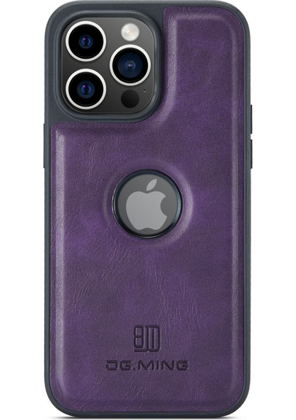 iPhone 16 Pro Max Düşme Önleyici Deri Kaplamalı Pc+Tpu Telefon Arka Kapağı (Yurt Dışından)