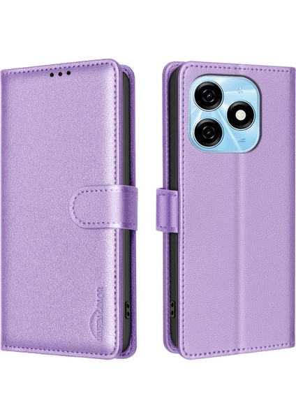 Tecno Spark 20 Rfıd Engelleme Darbeye Dayanıklı Deri Kapak (Yurt Dışından)