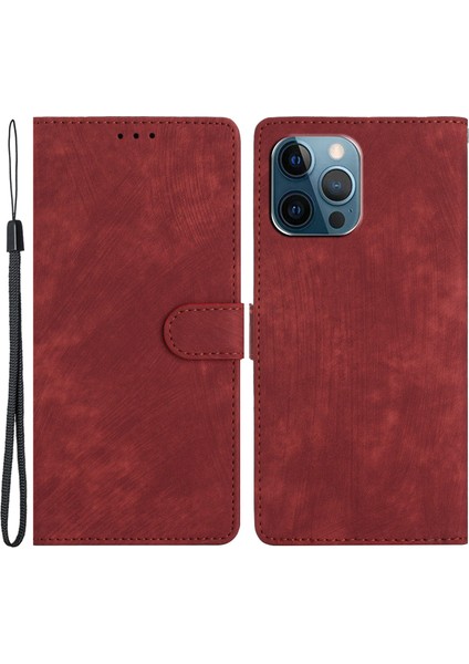 iPhone 16 Pro Max Kart Tutucu Darbeye Dayanıklı Pu Deri Telefon Kapağı (Yurt Dışından)