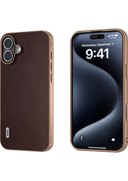 iPhone 16 Elektro Kaplama Hakiki Inek Deri Pc Telefon Kapağı (Yurt Dışından)