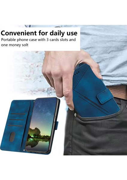 iPhone 16 Pro Max Bilek Kayışlı Pu Deri Telefon Kılıfı (Yurt Dışından)