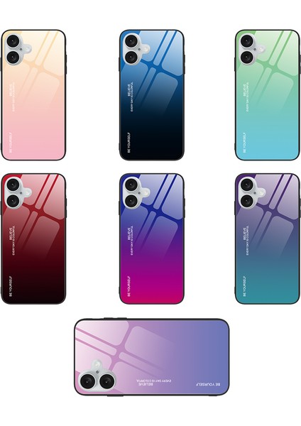 iPhone 16 Temperli Cam + Tpu Telefon Kapağı Degrade Renk (Yurt Dışından) fiyatları