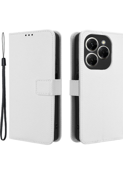 Tecno Spark 20 Pro Telefon Kılıfı Ince Kesim Pu Deri Telefon Kabuğu Kapağı (Yurt Dışından)
