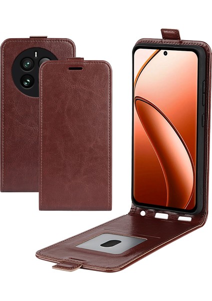 Realme 12 Pro/12 Pro Plus 5g Kılıf Kart Yuvası Anti-Drop Dikey Çevirme Telefon Kapağı (Yurt Dışından)