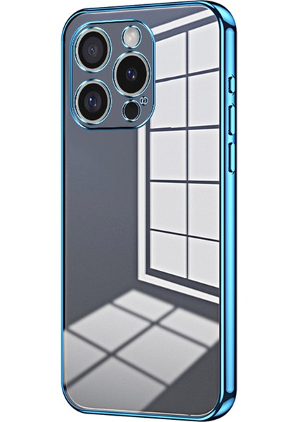 iPhone 16 Pro Max Elektro Kaplama Çerçeve Yumuşak Tpu Telefon Kapağı (Yurt Dışından)