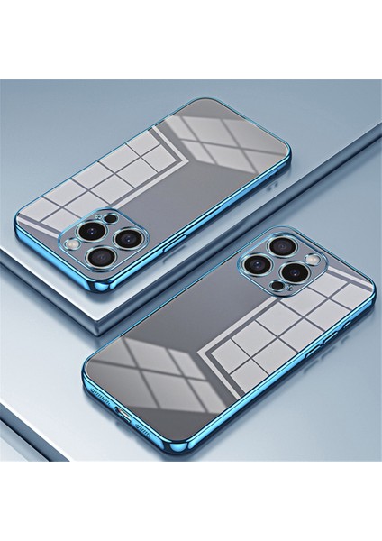 iPhone 16 Pro Max Elektro Kaplama Çerçeve Yumuşak Tpu Telefon Kapağı (Yurt Dışından)