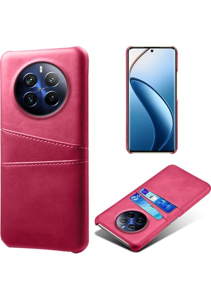 Realme 12 Pro/12 Pro Plus 5g Kabuk Deri + Pc Çift Kart Yuvaları Arka Kapak Telefon Kılıfı (Yurt Dışından)