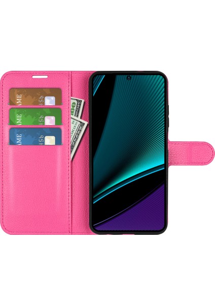Infinix Note 11 Pro, Litchi Doku Cüzdan Pu Deri Kabuk Stand Kapağı (Yurt Dışından)