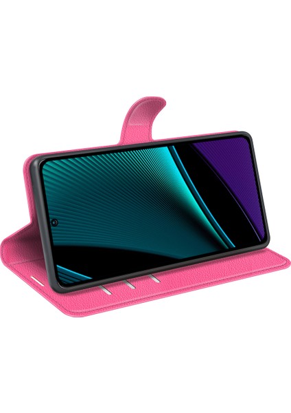 Infinix Note 11 Pro, Litchi Doku Cüzdan Pu Deri Kabuk Stand Kapağı (Yurt Dışından)
