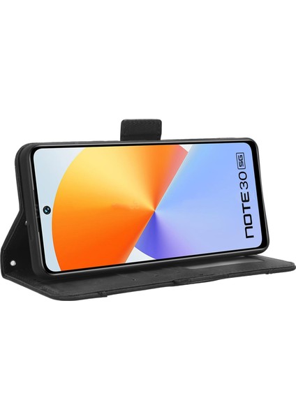 Infinix Note 30 5g X6711 Flip Stand Telefon Kılıfı Pu Deri Cüzdan Kapağı (Yurt Dışından)