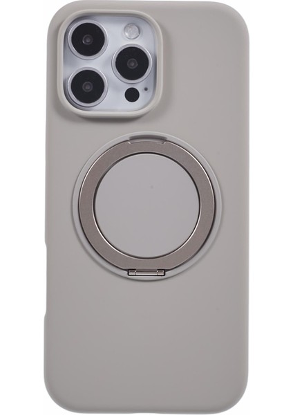 iPhone 16 Pro Magsafe ile Uyumlu Dönebilen Kickstand Sıvı Silikon Telefon Kılıfı (Yurt Dışından) modelleri
