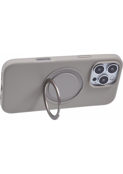 iPhone 16 Pro Magsafe ile Uyumlu Dönebilen Kickstand Sıvı Silikon Telefon Kılıfı (Yurt Dışından) fırsatları