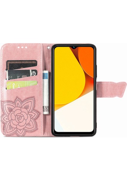 Vivo Y35 4g (2022) Cüzdan Telefon Kılıfı Pu Deri Stand Manyetik Flip Şok Geçirmez Kapak (Yurt Dışından)