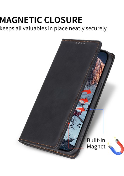 iPhone 16 Plus Rfıd Engelleme Pu Deri Cüzdan Telefon Kapağı (Yurt Dışından)