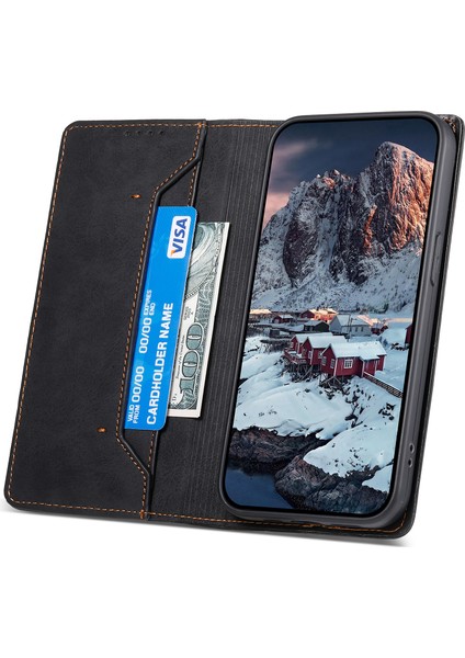 iPhone 16 Plus Rfıd Engelleme Pu Deri Cüzdan Telefon Kapağı (Yurt Dışından)