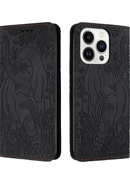 iPhone 16 Pro Max Pu Deri Cüzdan Telefon Kılıfı (Yurt Dışından)