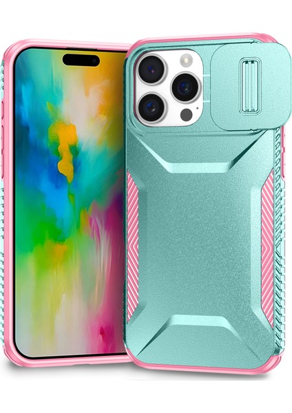 iPhone 16 Pro Tpu+Pc Kaymaz, Düşmeye Dayanıklı Telefon Kapağı (Yurt Dışından)