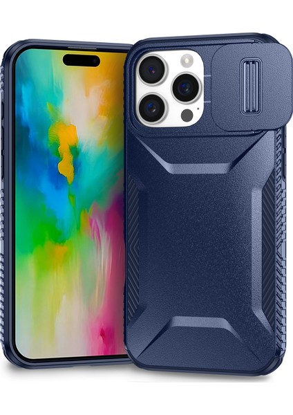 iPhone 16 Pro Tpu+Pc Kaymaz, Düşmeye Dayanıklı Telefon Kapağı (Yurt Dışından)