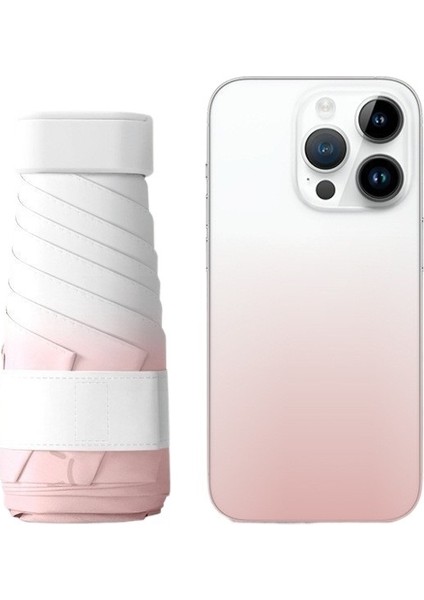 Yaz Düz %60 Indirim Ultra Hafif Mini Siyah Plastik Güneş Kremi Taşınabilir Cep Güneş Şemsiyesi Güneşli Şemsiye (Yurt Dışından)