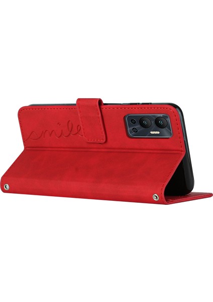 Infinix Hot 12 4g Cilt Touch Telefon Standı Pu Deri Cüzdan Folio Flip Cover (Yurt Dışından)