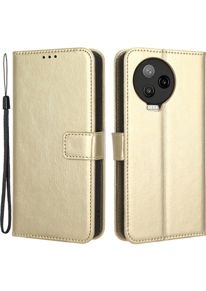 Infinix Note 12 Pro 4g X676B Çılgın At Dokusu Pu Deri Cüzdan Telefon Kılıfı (Yurt Dışından)