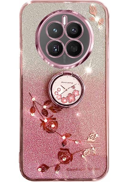 Realme 12 Pro 5g/12 Pro Plus 5g Tpu Kılıf Yapay Çiçek Kickstand Telefon Kapağı (Yurt Dışından)