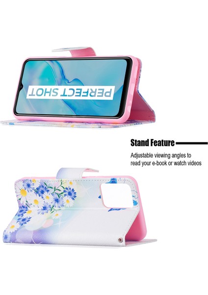 Vivo Y21 Pu Deri Telefon Kılıfı Standı Kitap Tasarımı (Yurt Dışından) fiyatları