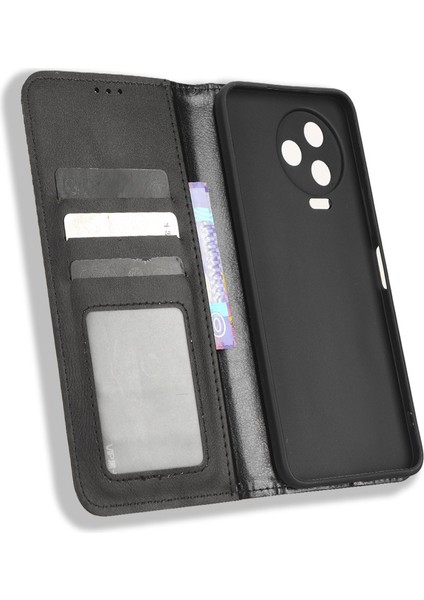 Infinix Note 12 Pro 4g X676B / Note 12 (2023) 4g Retro Doku Iyi Korunmuş Pu Deri Cüzdan Stand Kılıfı (Yurt Dışından)
