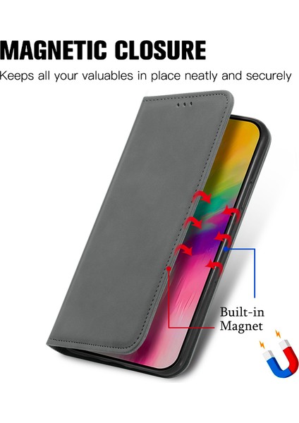 iPhone 16 Plus Cilt Dokunma Duygusu Deri Cüzdan Telefon Kılıfı (Yurt Dışından)