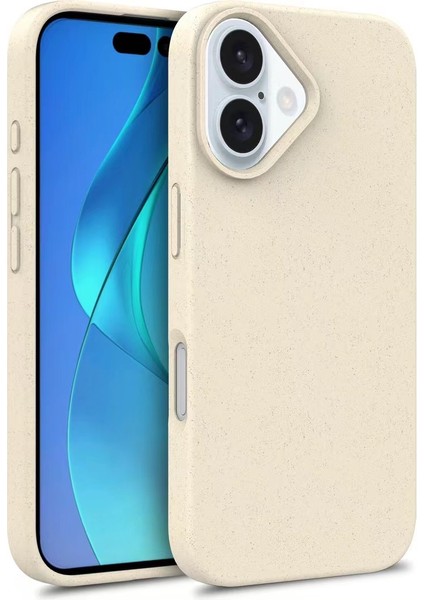 iPhone 16 Buğday Samanı Tpu Telefon Kapağı Çevre Dostu Sıfır Atık (Yurt Dışından)