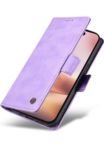 iPhone 16 Plus Litchi Doku Cüzdan Pu Deri Flip Telefon Kapağı (Yurt Dışından) indirimleri