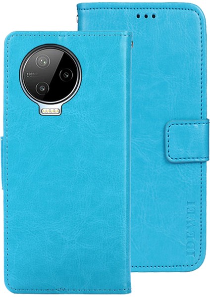 Infinix Note 12 Pro 4g Çılgın At Dokusu Pu Deri Deri Flip Stand Cüzdan Kapak Telefon Kabuğu Koruyucu Kılıf (Yurt Dışından)