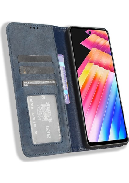 Infinix Hot 30 X6831 Pu Deri Deri Folio Kılıf Retro Doku Stand Cüzdan Manyetik Cep Telefonu Kapağı (Yurt Dışından) indirimleri