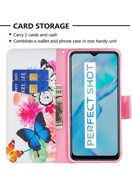 Vivo Y21 Pu Deri Telefon Kılıfı Standı Kitap Tasarımı (Yurt Dışından) modelleri