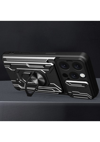 iPhone 16 Pro Max Pc+Tpu Kickstand Telefon Arka Kapağı (Yurt Dışından)