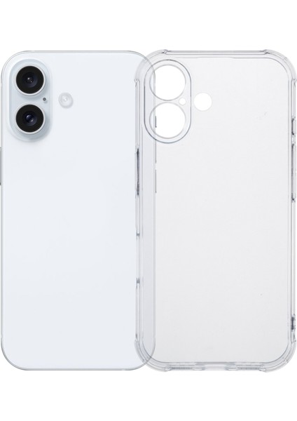 iPhone 16 Plus Şeffaf Darbeye Dayanıklı Yumuşak Tpu Telefon Kapağı (Yurt Dışından)