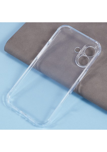 iPhone 16 Plus Şeffaf Darbeye Dayanıklı Yumuşak Tpu Telefon Kapağı (Yurt Dışından)