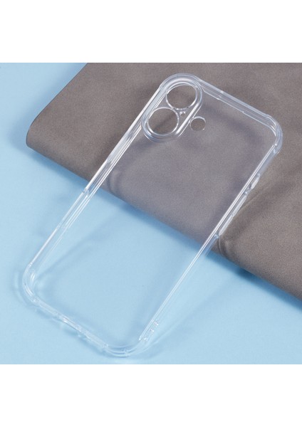 iPhone 16 Plus Şeffaf Darbeye Dayanıklı Yumuşak Tpu Telefon Kapağı (Yurt Dışından)