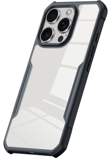 iPhone 16 Pro Max Dropproof Tpu + Akrilik Şeffaf Arka Telefon Kapağı (Yurt Dışından)